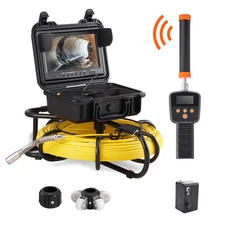 VEVOR 9" 300ft /91.5m Sewer Camera Pipe Inspection Camera w/ 512hz Sonde