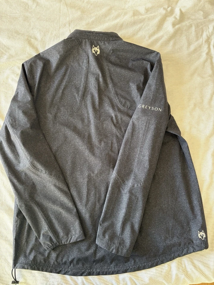 Greyson Tour Issue Chenoa II Men’s Golf Rain Jacket (XL, Charcoal Heather) - Image 4 of 4
