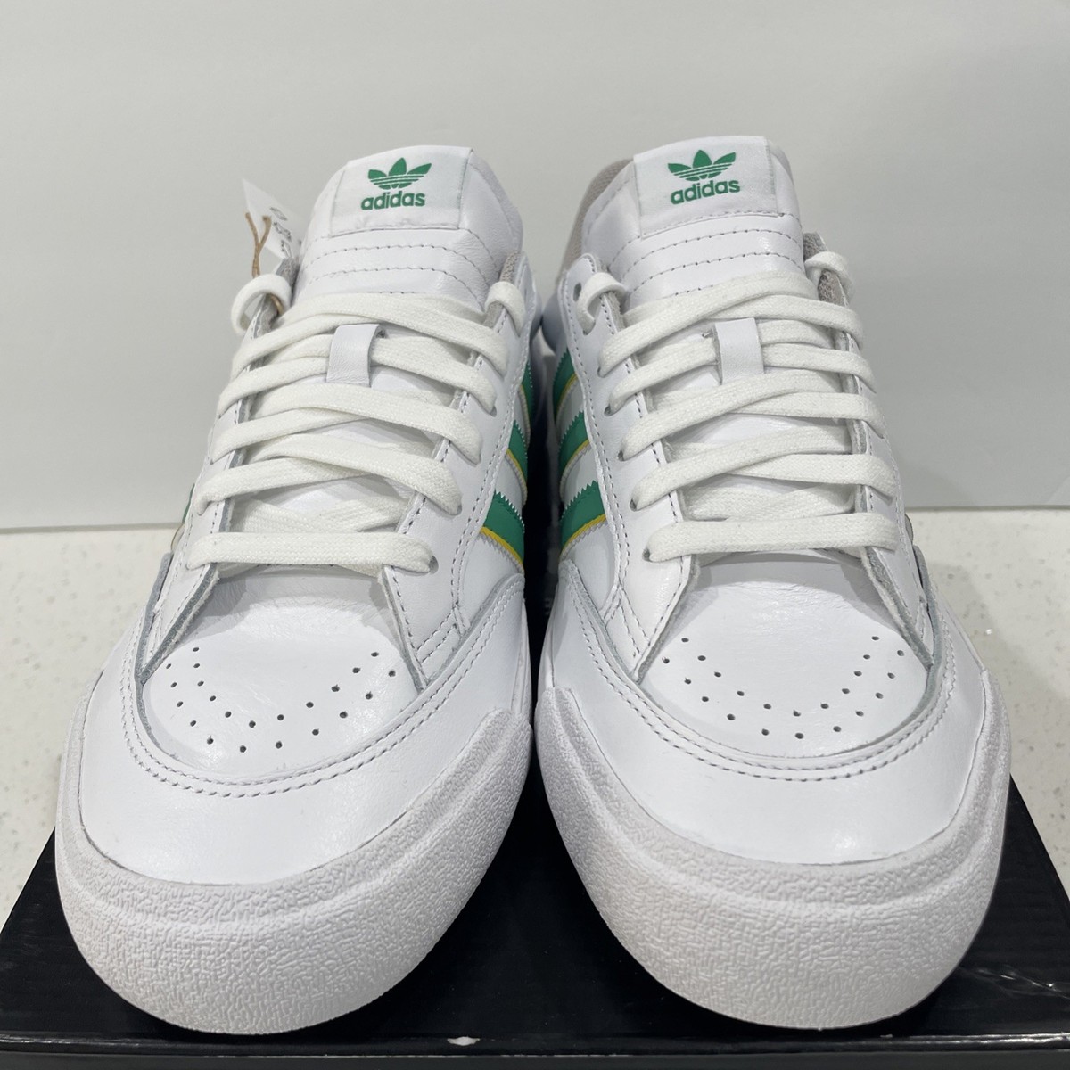 adidas Originals Nora White Court Green Yellow IF2069 Men display picture 1
