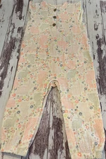 Gauzy Cotton Romper Bunnies & Flowers Flutter Sleeves Girls 24 Month Easter Fun