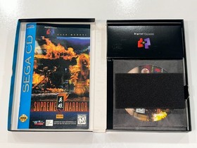 Supreme Warrior (Sega CD, 1994) CIB Complete in Box w Manual + Reg Card EX/NM