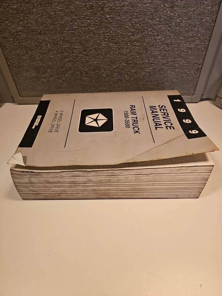 Camión RAM 1999 manual de servicio 1500-3500 tracción en 2-4 ruedas - OE BR/BE Foto 3 de 4