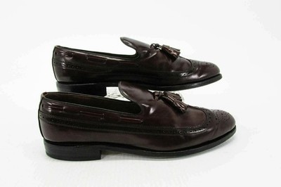 Allen Edmonds Mens Shoe Berwick Size 10.5B Loafer Tassel Wingtip Pre Owned qp