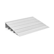 5" Door Threshold Ramp Adjustable Ramp Non-slip Surface Aluminum Door Entry Ramp