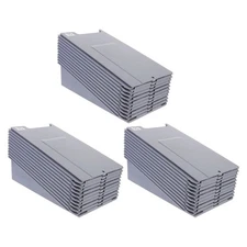  3 Sets Wall Cards Rack Time Holder: Wall Mounted Cards Plastic Holder With 10