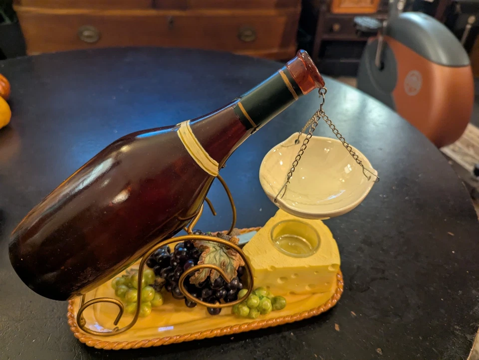 退役洋基蜡烛老式葡萄酒瓶奶酪和葡萄馅饼加热器 — 第 3/4 张图片