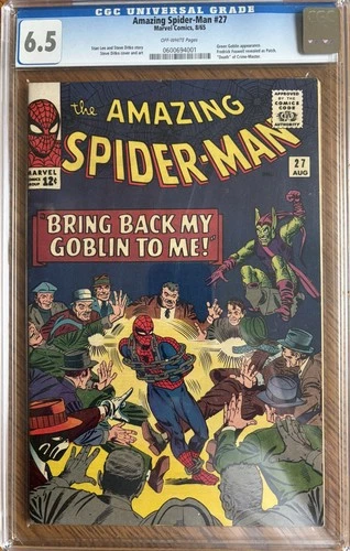 Amazing Spider-Man #27 CGC 6.5 OW) Green Goblin App. Marvel Comics 1965