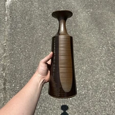 Jaru MCM Studio Earthenware Vase Modernist Designs West ? 1970s Vase Tall 