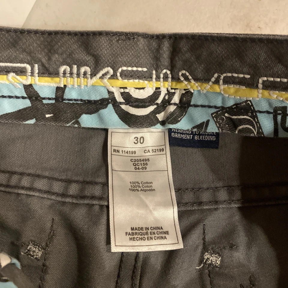 Pantalones Quiksilver Calce Recto Pierna Gris Niños Talla 30 Nuevos con Etiquetas Foto 4 de 4