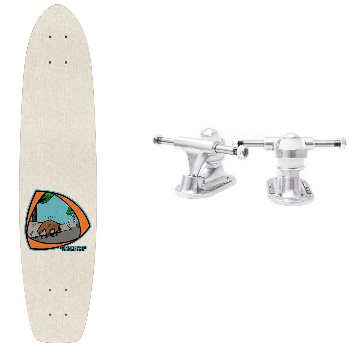 The Heated Wheel Skateboard Deck Polarizer Mini Mauler with