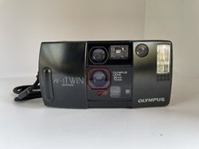 Battery Tested OLYMPUS AF-1 TWIN 35mm Point Shoot Film Camera From JAPAN