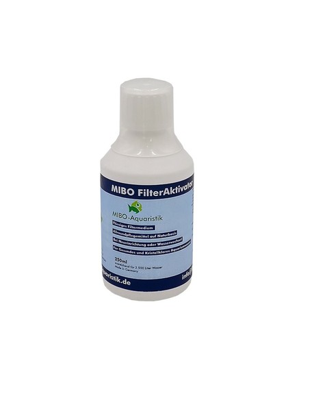 (10,98 €/L) Mibo Filteraktivator 250 Ml Flasche FlüSsiges Filtermedium Aquarium-image