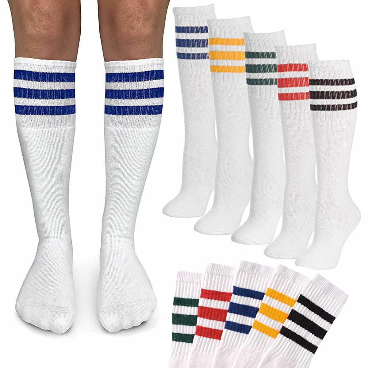 Colored on sale tube socks