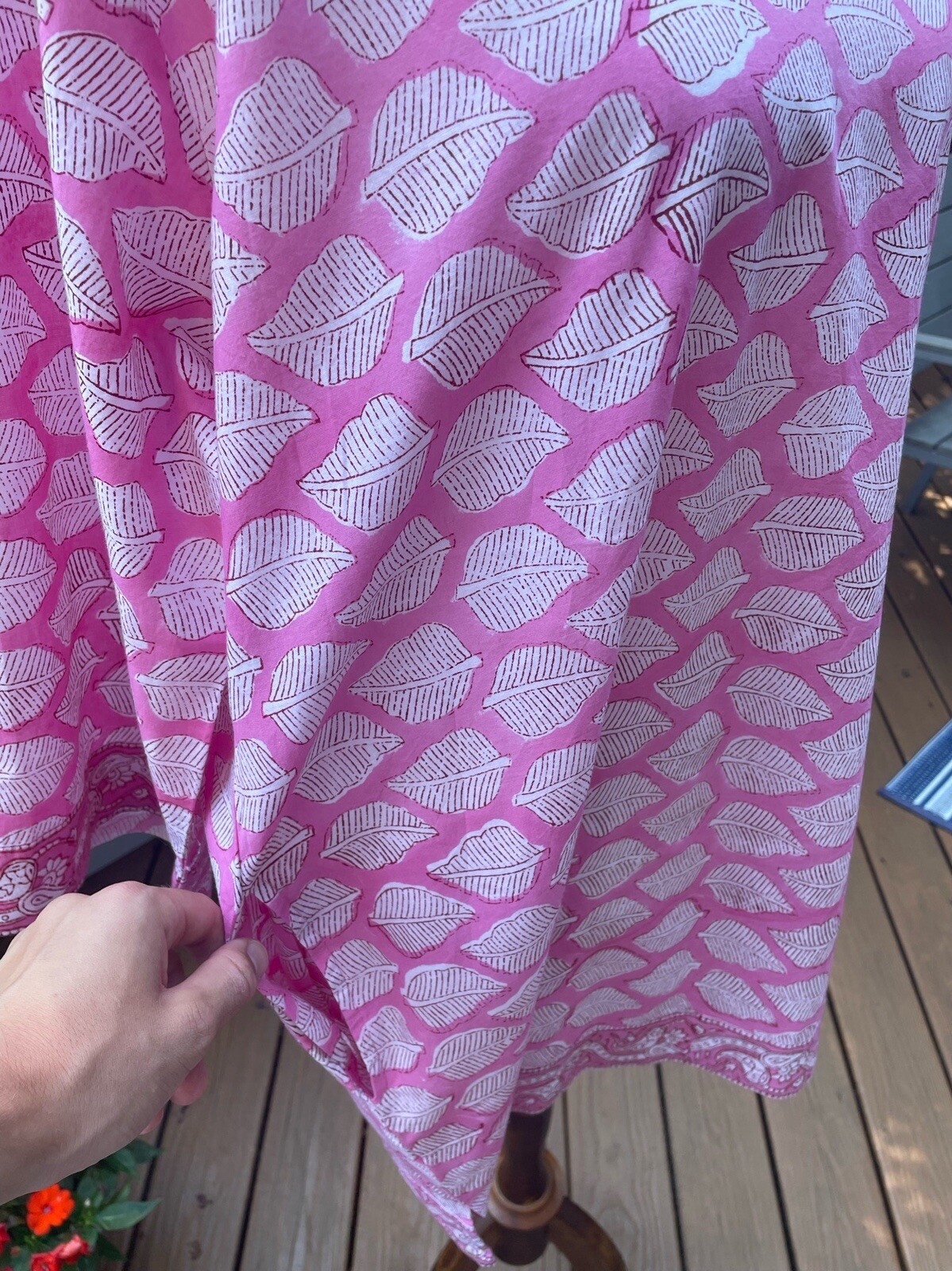 Little Tibet Tunic Medium Large Beach Coverup Chemise Barbiecore Pink