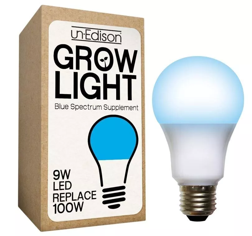 NEW 5 PACK Un Edison Blue Spectrum LED Grow Light Bulb 9W Replaces 100W