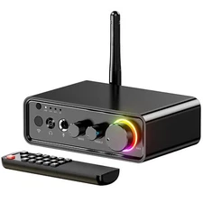 Bluetooth 5.3 Stereo Audio Amplifier Receiver 2CH Hi-Fi Class D Home Adapter