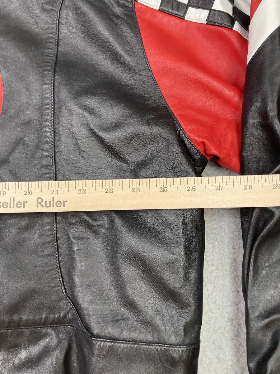 Coca Cola NASCAR Co Branded Leather Jacket Mens Black Extra Coca Cola NASCAR Co Branded Leather Jacket Mens Black Extra