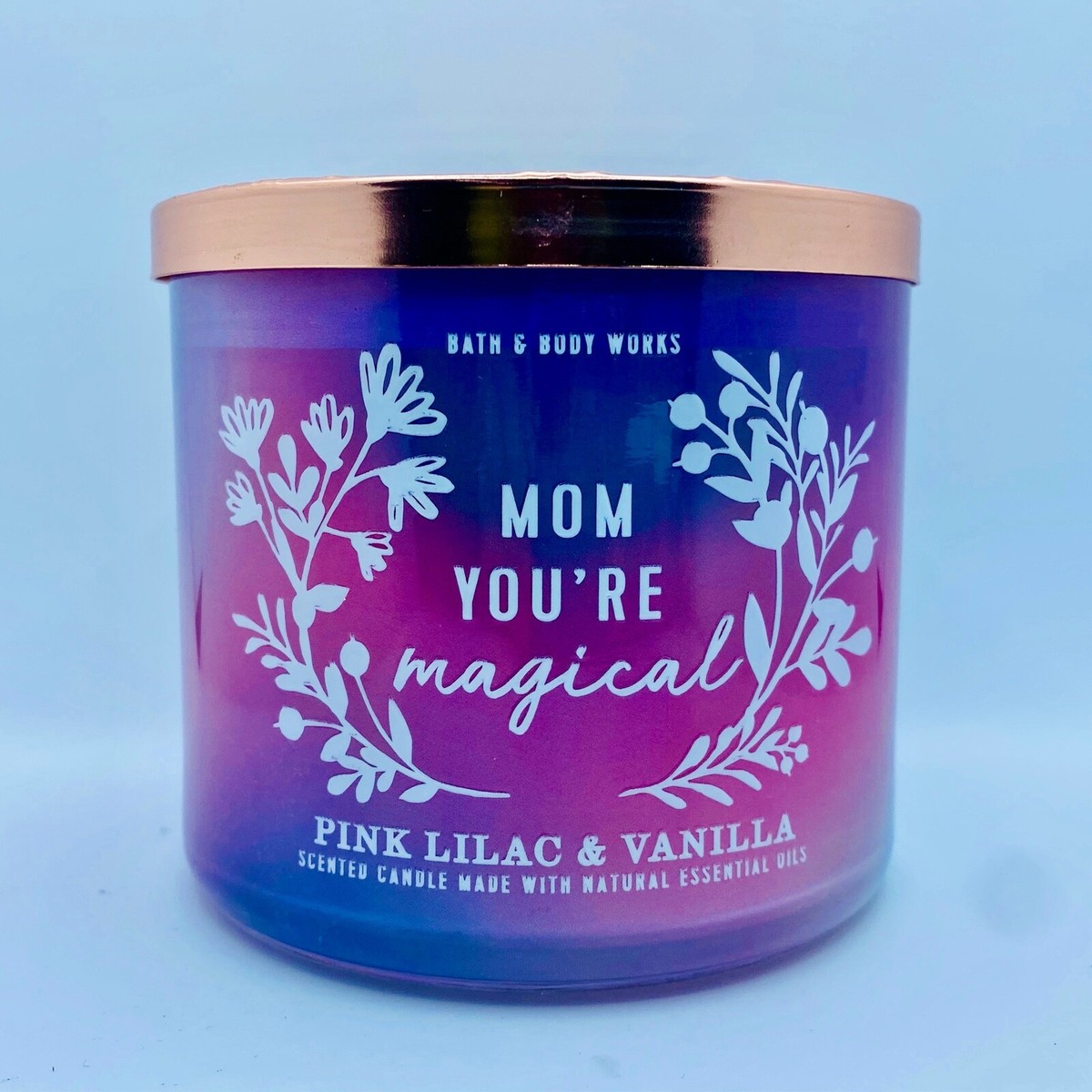 Bath & Body Works Mom You're Magical Pink Lilac & Vanilla 3 Wick