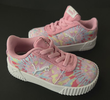 Girls Size 7c Sneakers PINK PUMA 384267 Slip On No Laces EUR 23