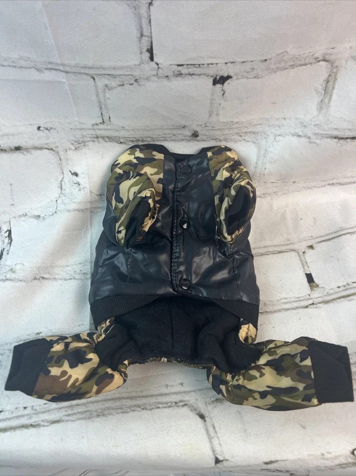 Chaqueta para perro FBI perro de trabajo invierno cálido ropa para perros pequeños talla mediana Foto 3 de 4