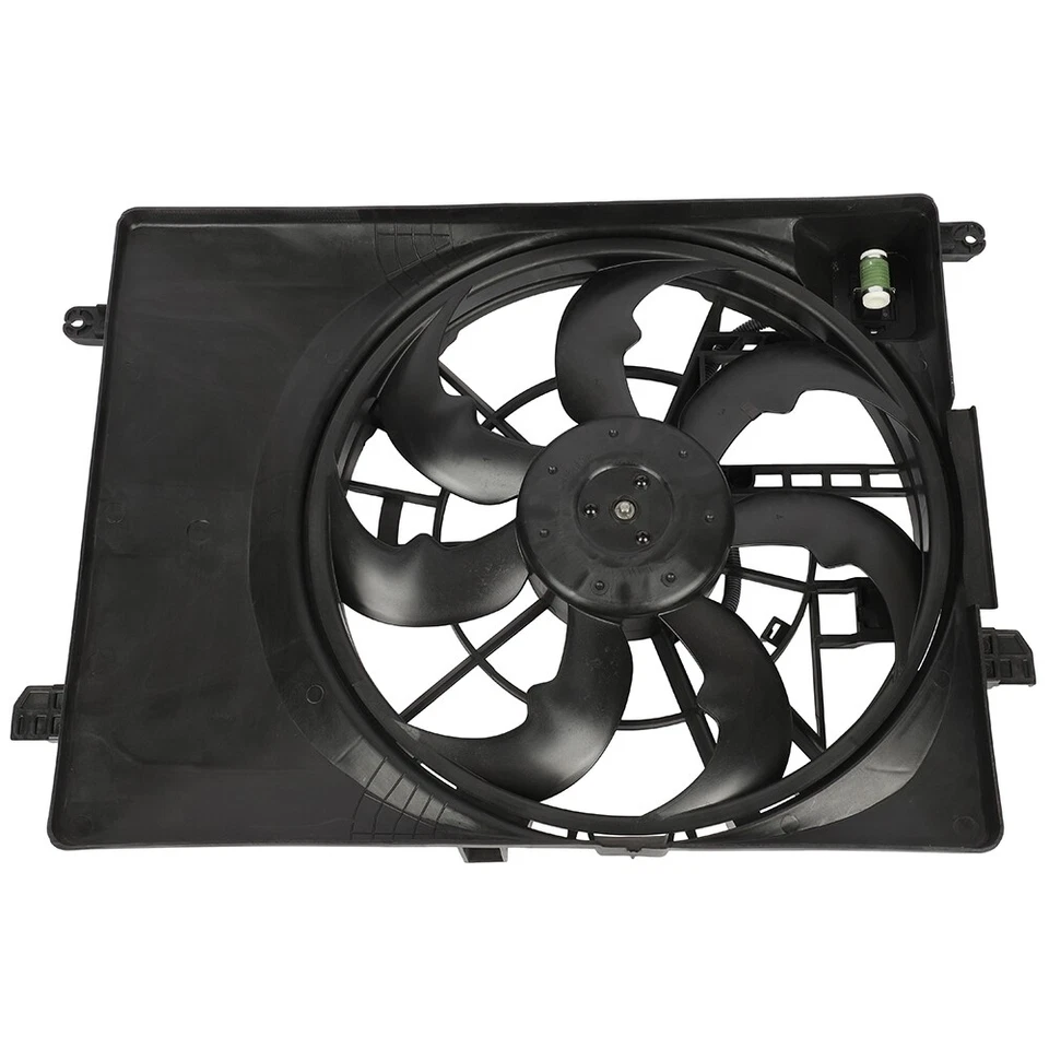Conjunto de ventilador de refrigeración de radiador eléctrico de 1 pieza para Hyundai Tucson 2016-2018 izquierdo Foto 3 de 4