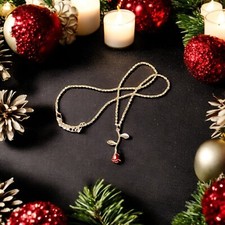 Gold Rose Pendant Necklace for Women - Aesthetic, Preppy Jewelry for Teen Girls