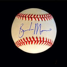 BRANDON MORROW Autograph - Signed OML baseball - MCS COA - 2017 DODGERS hero!