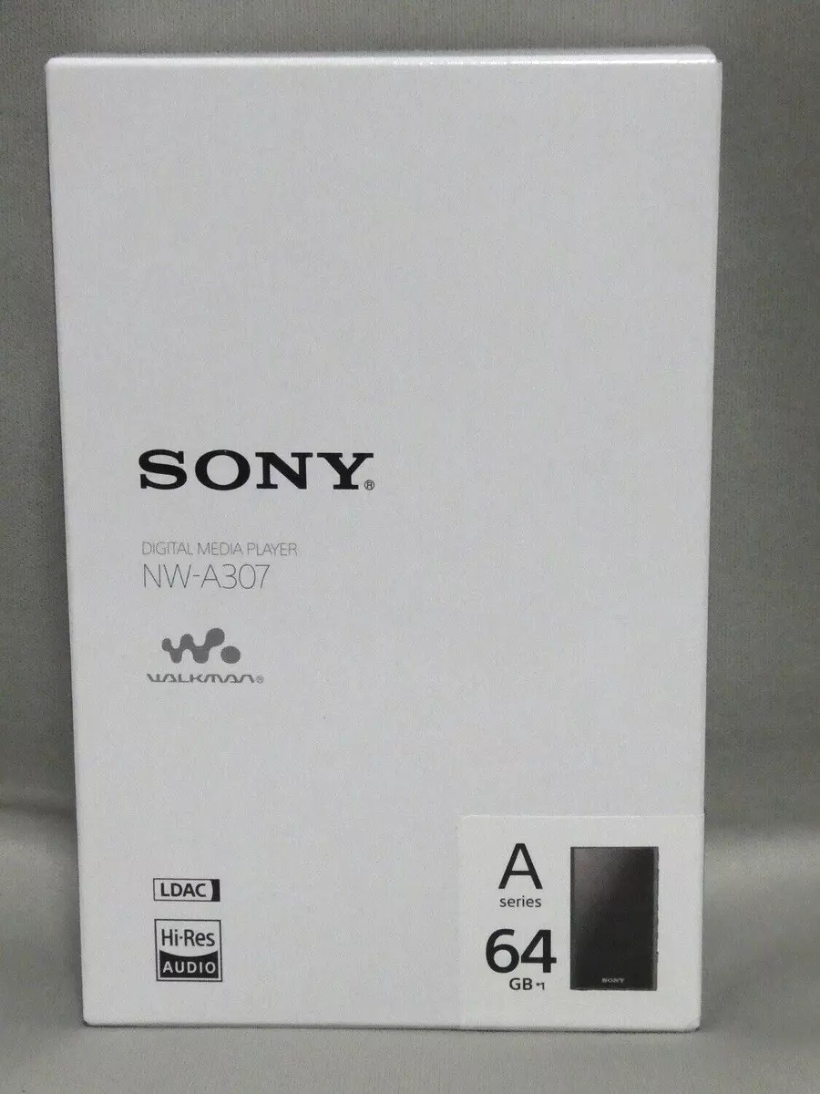 SONY WALKMAN 64GB Hi-Res A300 Series NW-A307 Audio Player Black