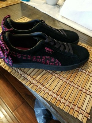 puma suede black size 5