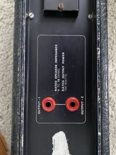 1974 HH H&H MA100 Spring reverb 5 channel PA Amplifier amp / mixer