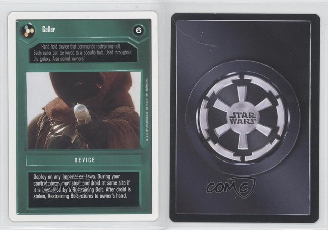 1995 Star Wars Customizable Card Game: Premiere Expansion Set Caller (Dark) 0b3 | eBay