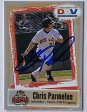 Chris Parmelee Signed DAV 2011 Card New Britain Rock Cats Auto MLB RAD
