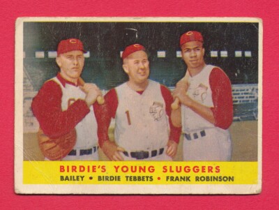 POOR BIRDIE's YOUNG SLUGGERS FRANK ROBINSON 1958 TOPPS #386 CREASED *TPHLC-5927
