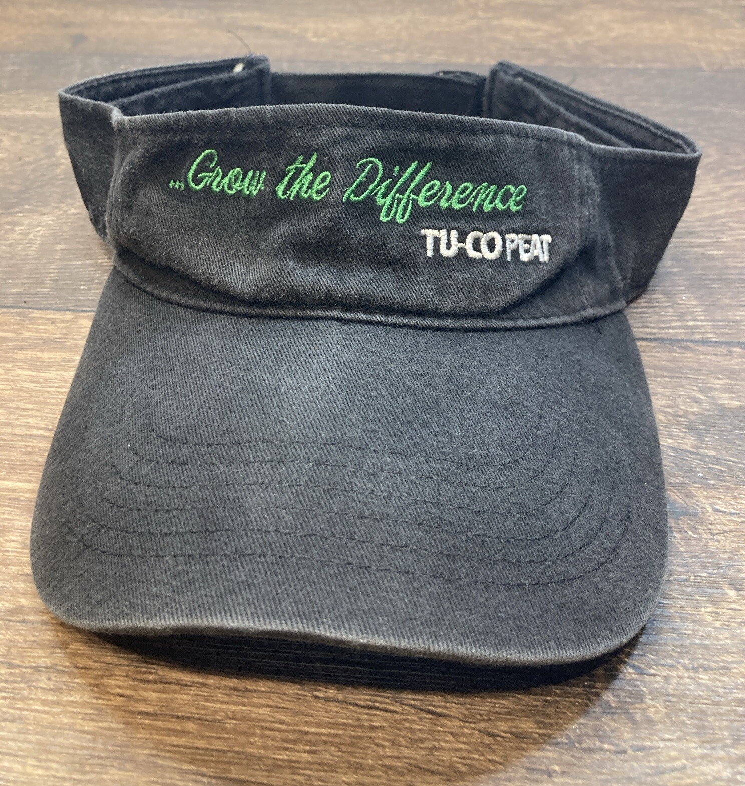 Grow The Difference Visor Tu-Co Peat Black Adjustable Embroidered Hat Cap