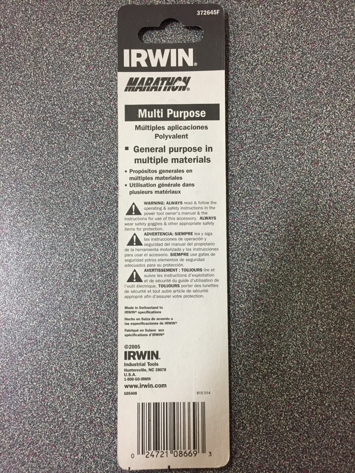 IRWIN 6 6tpi Specialty Reciprocating Saw Blade 372645F 5pk for 