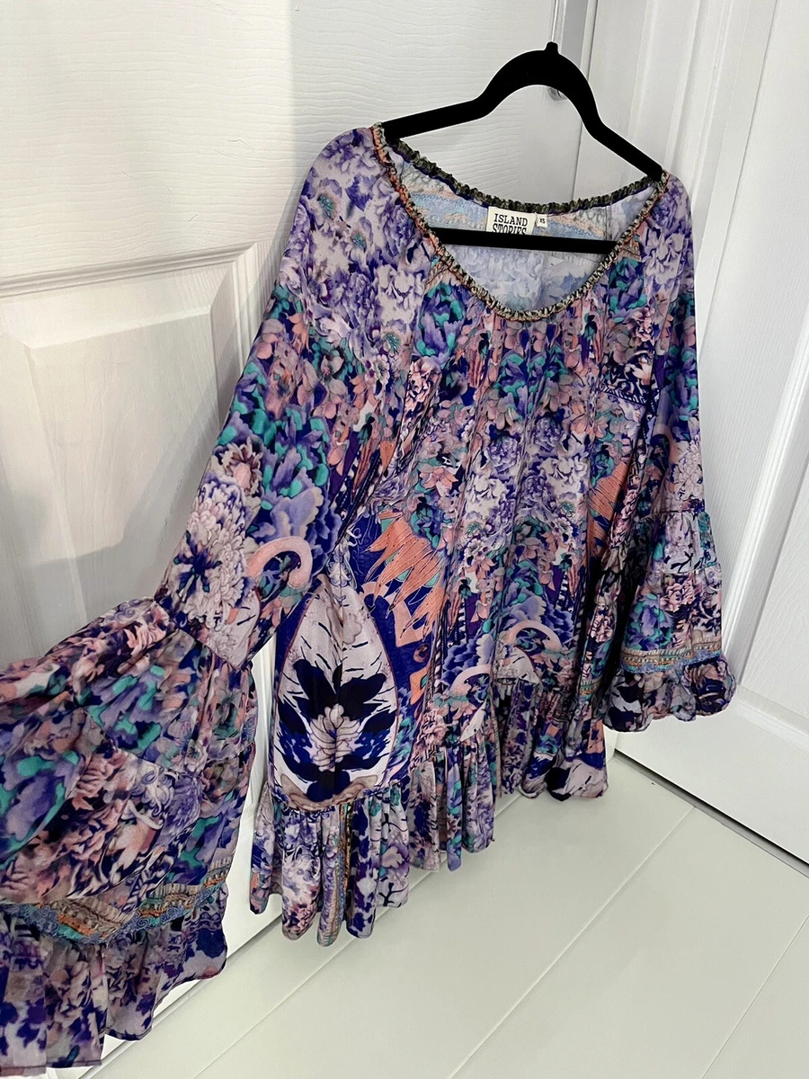 ASOS Island Stories Floral Flared Dress XS