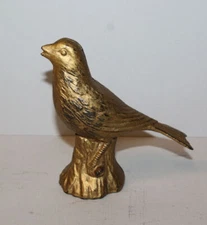 Antique Cast Iron Bank Songbird on the Stump – AC Williams