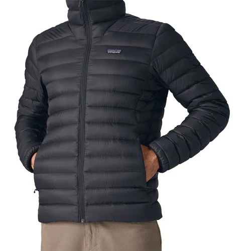 Patagonia Down Sweater Hoody - Men's,Black,sizeL image 6