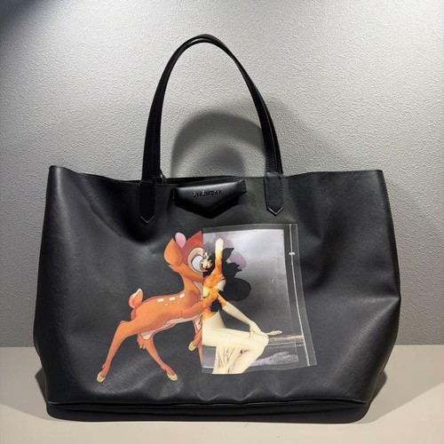 Givenchy Disney banbi Collaboration Antigona Tote Bag Leather Black Used