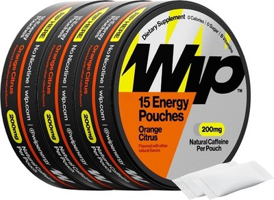 Wip Energy Pouches | 200mg Natural Caffeine | Vitamins and Minerals | Orange ...