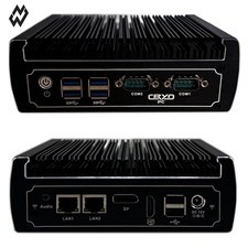 Cryo-PC Fanless Mini PC, 2x LAN, 2x DB9, Core i3 8130U + 8GB DDR4 + 128GB SSD