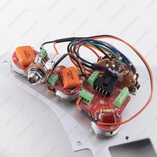 Solderless Custom Dual Tone Wiring Harness-18mm Brass shaft Pot For Stratocaster