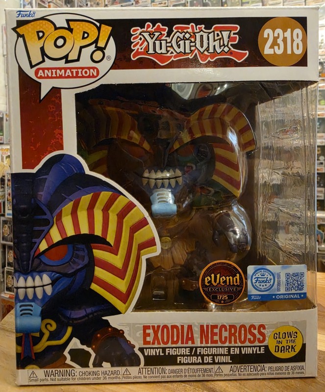 Funko Pop Yu-Gi-Oh! Exodia Necross #2318 Glow In The Dark EVend Exclusive New