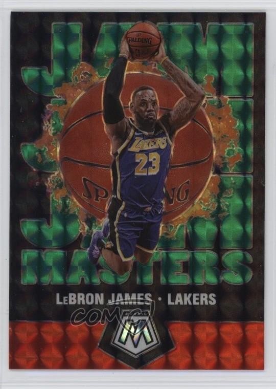 2019-20 Panini Mosaic Jam Masters Green Mosaic Prizm LeBron James #16 0i5i