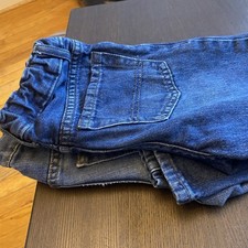 The Children's Place Boys' Jeans Blue Denim bundle Adjustable Waist size 7 and 6