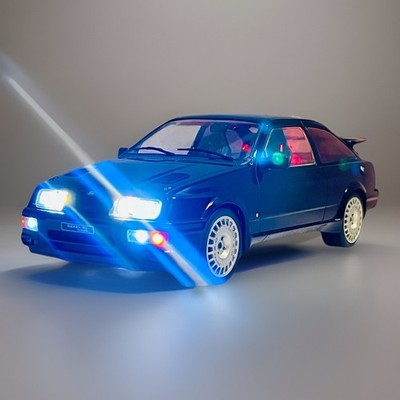 Tuning 1987 Ford Sierra RS Cosworth Black LED WORKING LIGHTS 1/18