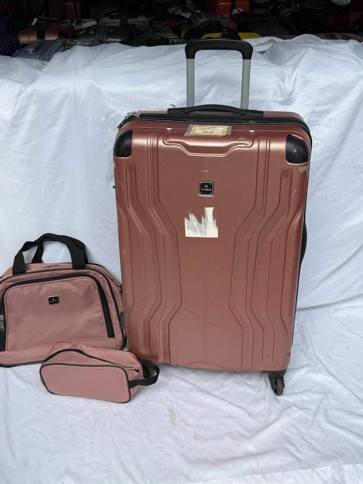 TAG Legacy 26" Luggage Hard-Case Suitcase Spinner Lightweight Pink 3 PC Set - Image 2 of 4