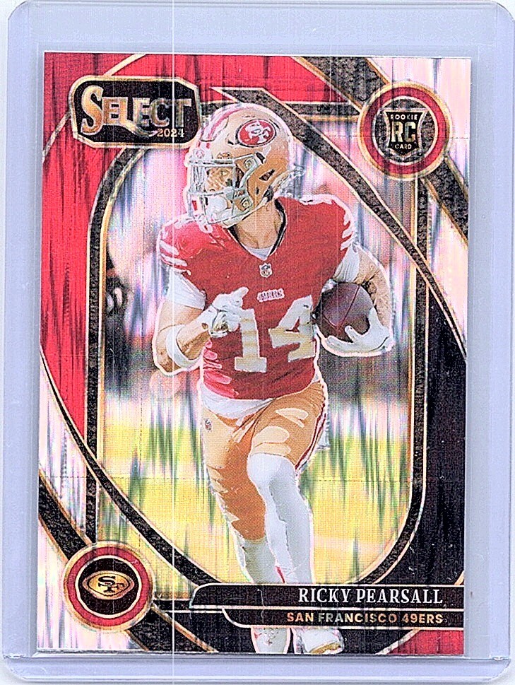 2024 Panini Select #285 Ricky Pearsall Black & Red Prizm Shock