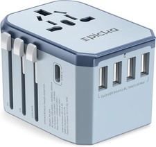 Universal International Travel Adapter for EU, UK,  US Plug Conversions