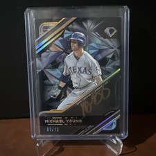 2025 Topps Diamond Icons Michael Young Gold Ink Auto 1/10 First Print!🔥🔥
